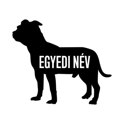 Egyedi neves Amstaff matrica