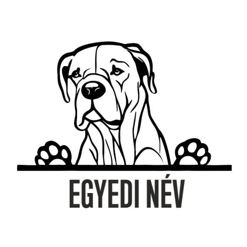 Egyedi neves Argentin dog matrica