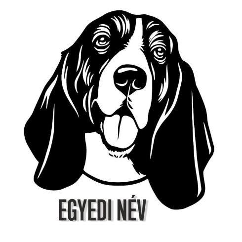 Egyedi neves Basset hound matrica