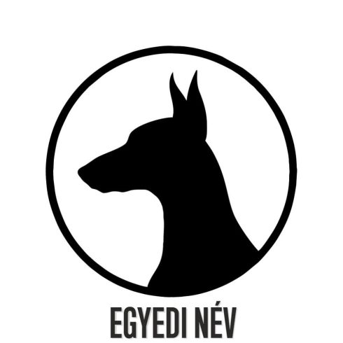 Egyedi neves Dobermann matrica