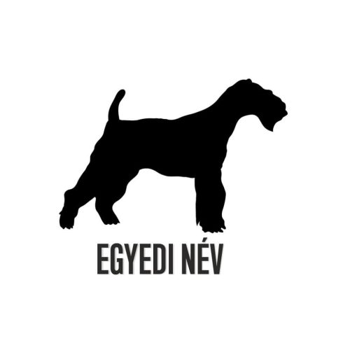 Egyedi neves Foxterrier matrica