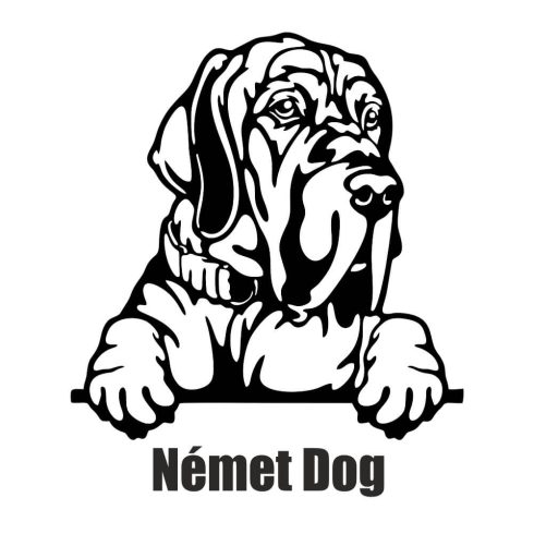 Német dog matrica 9